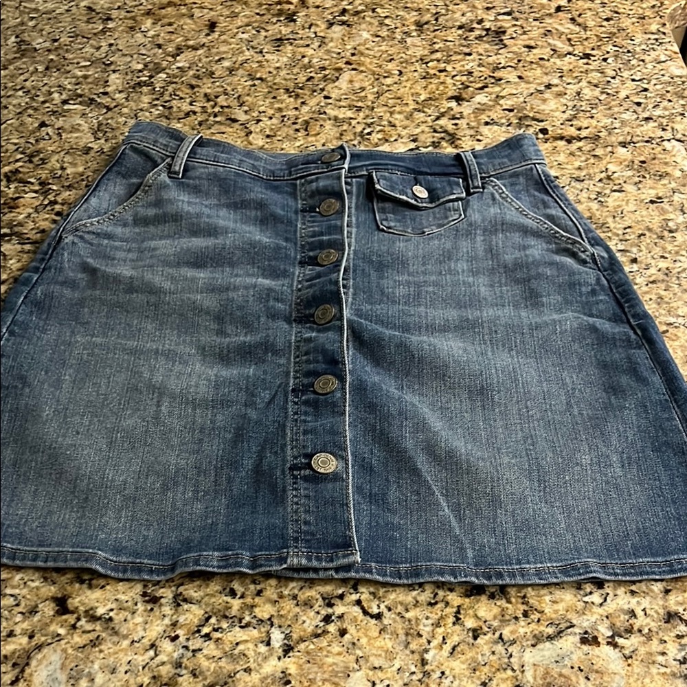 GAP Blue A-Line Mini Skirt Casual